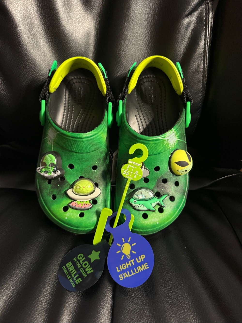 RARE Crocs All Terrain X Ron English AREA 54 Cosmic Glow In Dark J2 NWT No Box